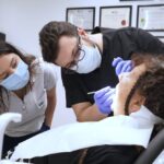 Dental patient receiving treatment in Turkey, part of her dental travel experience in 2025